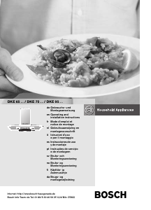 Handleiding Bosch DKE655D Afzuigkap
