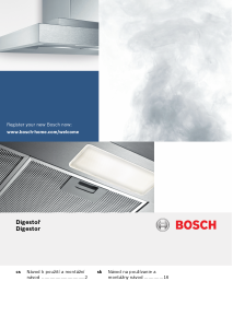 Návod Bosch DWB091U51 Digestor
