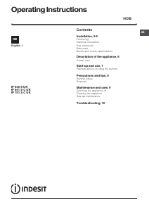 Bruksanvisning Indesit IP 641 S C (IX) UK Häll