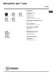 Manuale Indesit IP 751 S (IX) Piano cottura