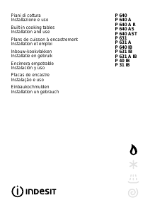 Manuale Indesit P 640 AS (IX) Piano cottura