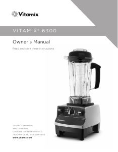 Bruksanvisning Vitamix 6300 Blender