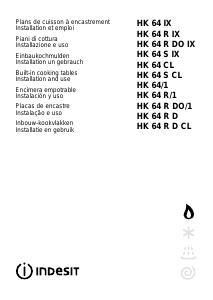 Handleiding Indesit HK 64 R D (IX) Kookplaat