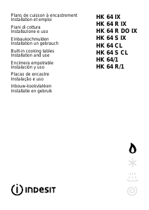 Manuale Indesit HK 64 S (IX)/1 (T) Piano cottura