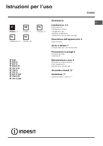 Manuale Indesit IP 751 S (IX) GH Piano cottura