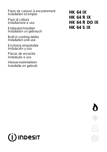 Bedienungsanleitung Indesit HK 64 (IX) Kochfeld