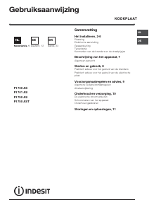 Handleiding Indesit PI 750 AS (IX) Kookplaat