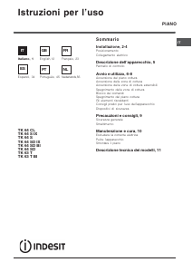 Manual Indesit TK 63 T BI Placa