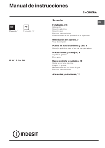Manual de uso Indesit IP 641 S (IX) GH AG Placa