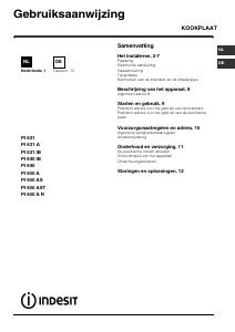 Handleiding Indesit PI 640 AS (GC) Kookplaat