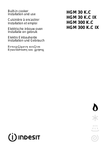 Mode d’emploi Indesit HGM 30 K.C (BR) Cuisinière