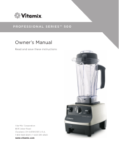 Handleiding Vitamix Professional 500 Blender