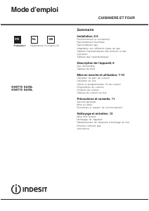 Bruksanvisning Indesit KN6T75SA(X)/NL Spis