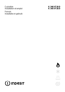 Mode d’emploi Indesit K345 VT.B(W)/O Cuisinière