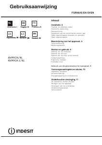 Handleiding Indesit I6VMH2A.1(W)/NL Fornuis