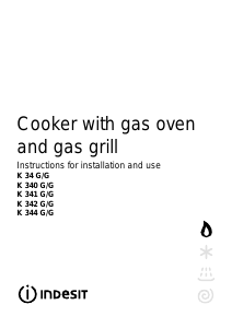Bruksanvisning Indesit K340 G(W)/G Spis