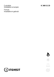 Mode d’emploi Indesit K340 E.C(X)/O Cuisinière