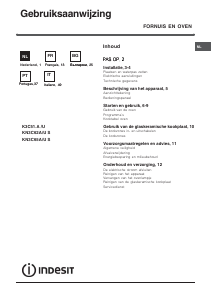 Handleiding Indesit KN3C62A(W)/U S Fornuis