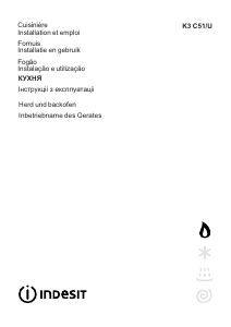 Mode d’emploi Indesit K3C51(W)/U Cuisinière