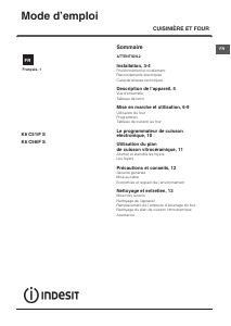 Mode d’emploi Indesit K6C51(W)/F S Cuisinière