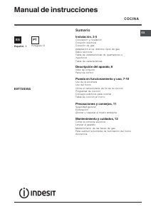 Manual de uso Indesit K6T72S(X)/AG Cocina