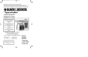 Manual de uso Black and Decker ODC440 Máquina de café