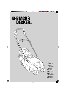Εγχειρίδιο Black and Decker GF834 Μηχανή του γκαζόν