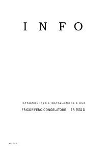 Manuale Electrolux ER7532D Frigorifero-congelatore