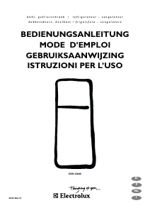 Mode d’emploi Electrolux ERN23600 Réfrigérateur combiné