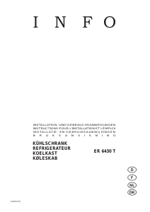 Brugsanvisning Electrolux ER6430T Køleskab