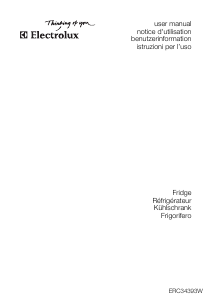 Mode d’emploi Electrolux ERC34393W Réfrigérateur
