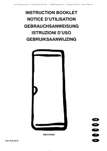 Handleiding Electrolux ERC3700X Koelkast