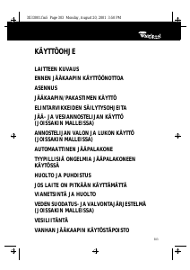 Käyttöohje Whirlpool ART 686 IX/GB Jääkaappipakastin
