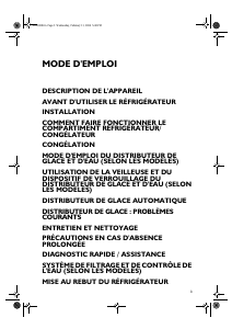 Mode d’emploi Whirlpool FRWW3VAF20/2 Réfrigérateur combiné