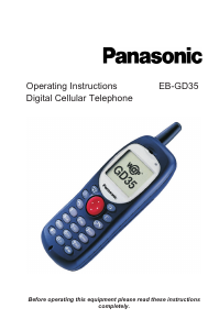 Bruksanvisning Panasonic EB-GD35 Mobiltelefon