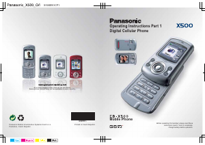 Bruksanvisning Panasonic EB-X500 Mobiltelefon