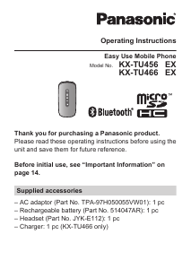 Buy Panasonic KX-TU550fürSenioren Blau
