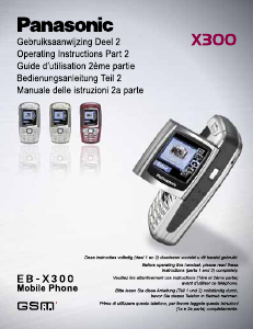 Handleiding Panasonic EB-X300 Mobiele telefoon