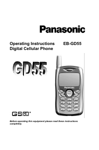 Handleiding Panasonic EB-GD55 Mobiele telefoon