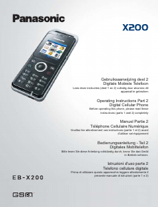Handleiding Panasonic EB-X200 Mobiele telefoon