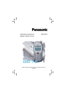 Handleiding Panasonic EB-GD76 Mobiele telefoon
