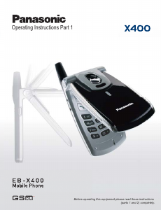Handleiding Panasonic EB-X400 Mobiele telefoon
