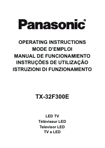Mode d’emploi Panasonic TX-32F300E Téléviseur LED