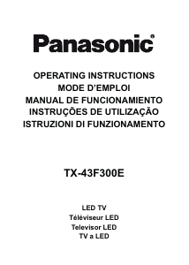 Manual Panasonic TX-43F300E Televisor LED