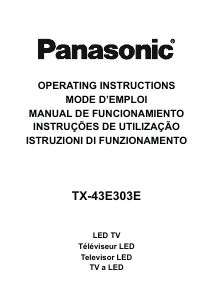 Mode d’emploi Panasonic TX-43E303E Téléviseur LED