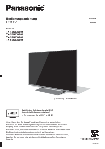 Manuale Panasonic TX-65GXW804 LED televisore