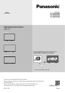 Handleiding Panasonic TX-40ES400B LED televisie