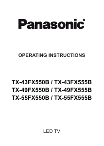 Manual Panasonic TX-43FX555B LED Television