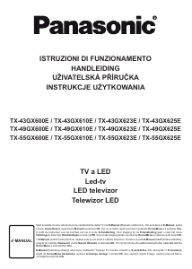 Manuale Panasonic TX-55GX623E LED televisore