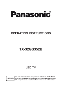 Handleiding Panasonic TX-32GS352B LED televisie